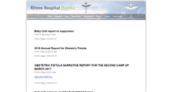 Desktop Screenshot of kitovu-hospital.org